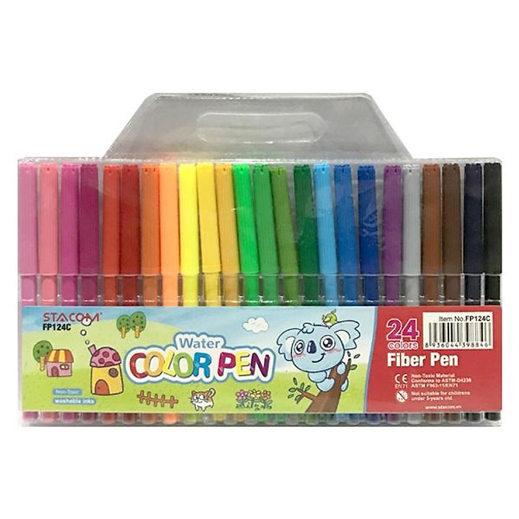 Bộ Bút Lông Màu Tô Stacom (24 màu)