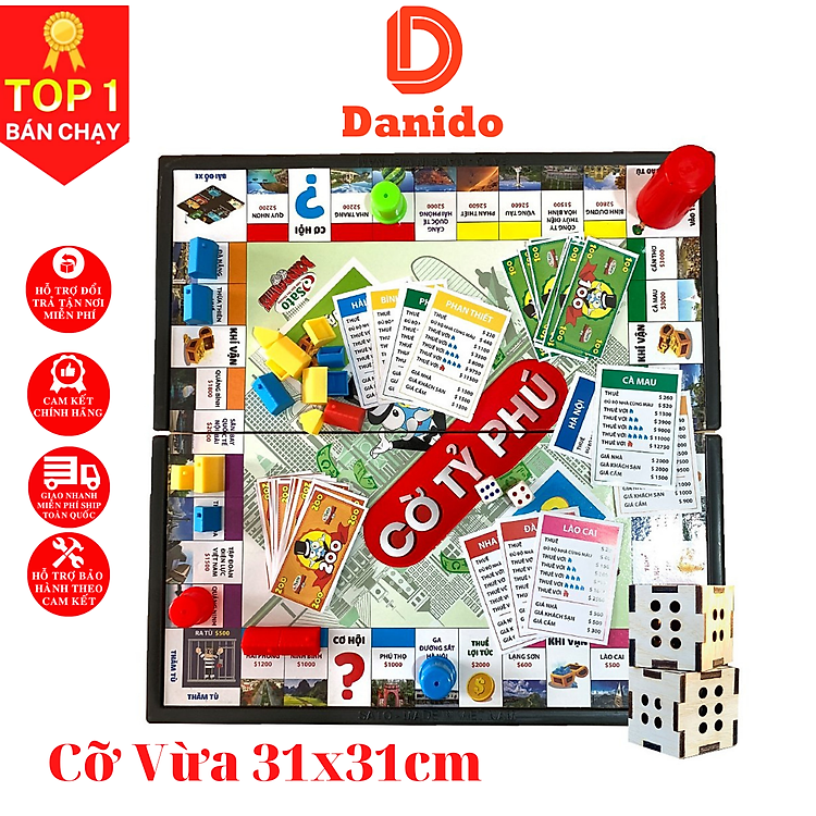Cờ tỷ phú Monopoly cải tiến D Danido Chính hãng Giá tốt - Hình ảnh 3