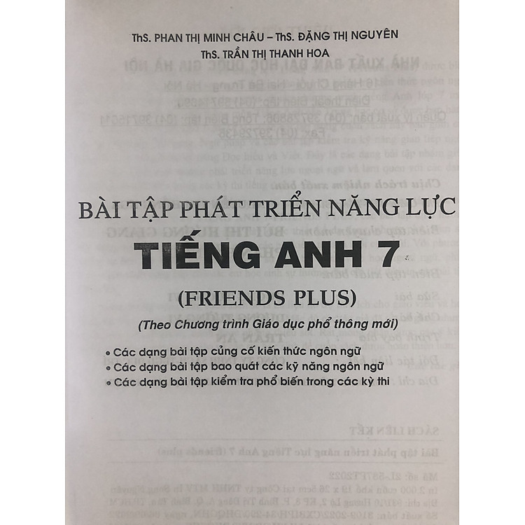 Bài Tập Phát Triển Năng Lực Tiếng Anh 7 - Ảnh 2