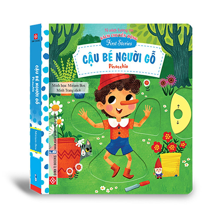 Sách chuyển động thông minh First stories - tương tác đẩy, trượt, kéo cho trẻ 0 - 6 tuổi - Nhiều chủ đề - Đinh Tị Books