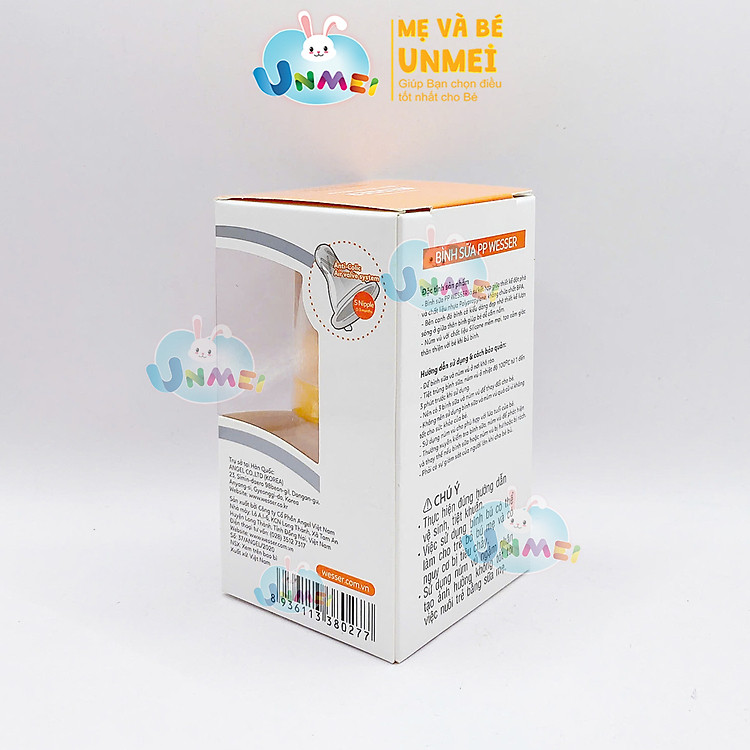 Bình sữa Wesser cổ hẹp 60ml Uy tín Giá rẻ - Hình ảnh 3