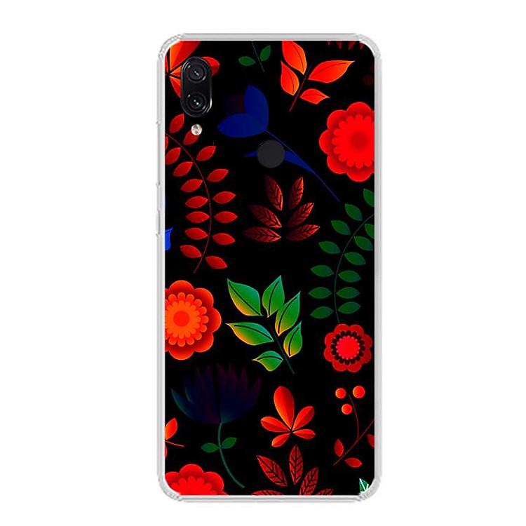 Ốp lưng Xiaomi Redmi Note 7 Pro - Silicon dẻo - 0471 FLOWER16 - Hàng Chính Hãng