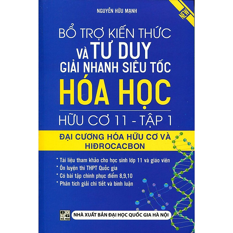Sách - Bổ Trợ Kiến Thức Và Tư Duy Giải Nhanh Siêu Tốc Hóa Học Hữu Cơ Lớp 11 - Tập 1 - Khang Việt Book