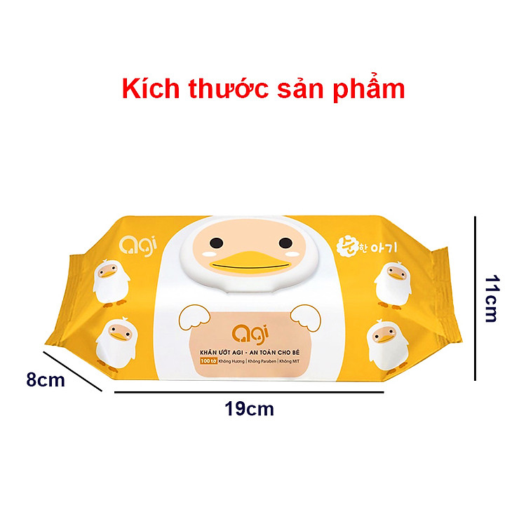 Khăn ướt Agi không mùi V438 Chính hãng Ưu đãi - Hình ảnh 3