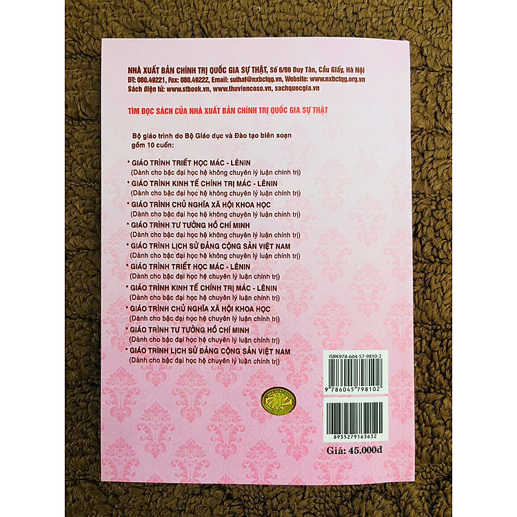 GIÁO TRÌNH TƯ TƯỞNG HỒ CHÍ MINH (DÀNH CHO BẬC ĐẠI HỌC HỆ KHÔNG CHUYÊN LÝ LUẬN CHÍNH TRỊ) - Ảnh 2
