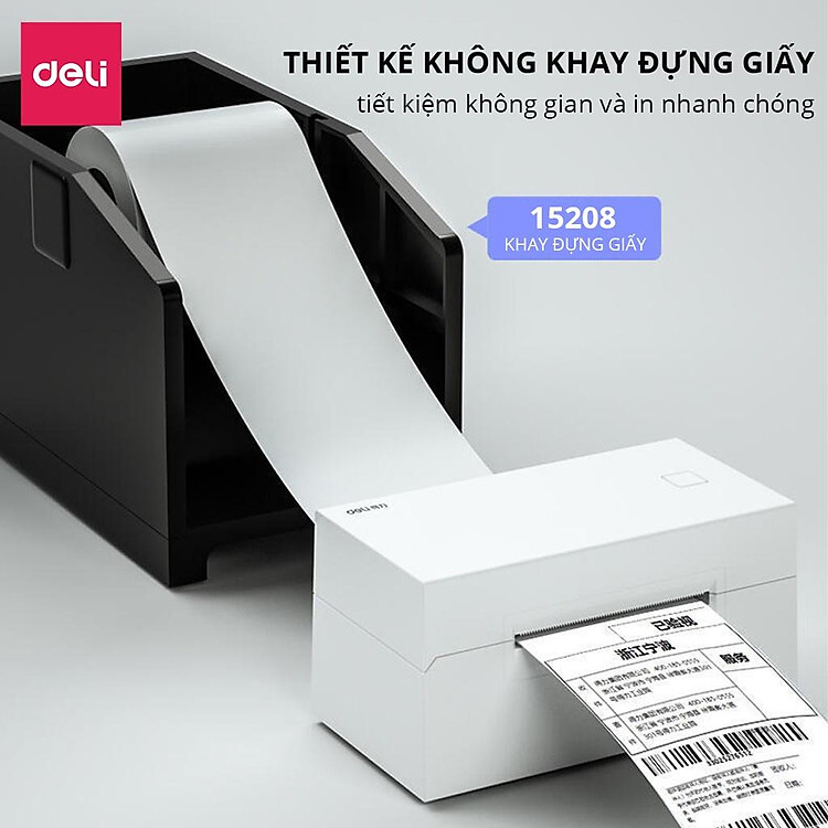 Máy In Nhiệt Deli DL-760D (Tốc Độ In 1 Đơn/s) - Ảnh 4