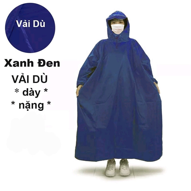 Áo mưa bít vải dù cao cấp kín người ,(áo mưa chui ),cho người lớn ,nhiều màu sắc tươi trẻ , phù hợp cả nam và nữ