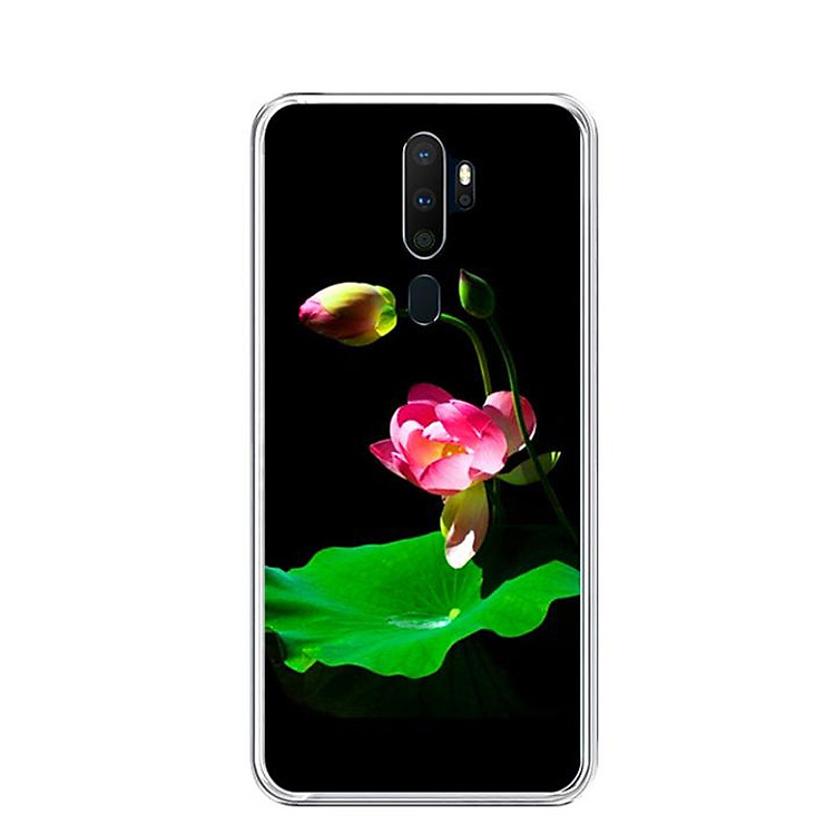 Ốp lưng dẻo cho điện thoại Oppo A5 2020 - 0221 LOTUS01 - Hàng Chính Hãng