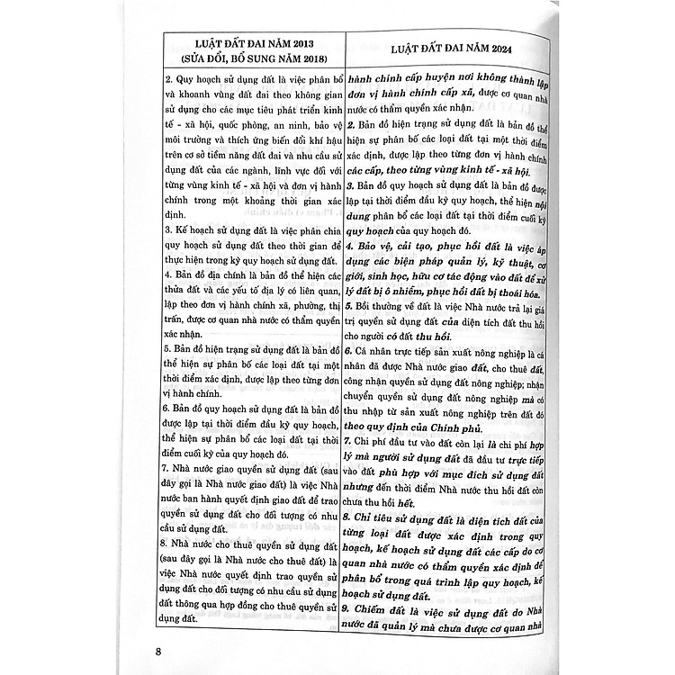 So sánh Luật Đất đai năm 2024 với Luật Đất đai năm 2013 (sửa đổi, bổ sung năm 2018) - Ảnh 6