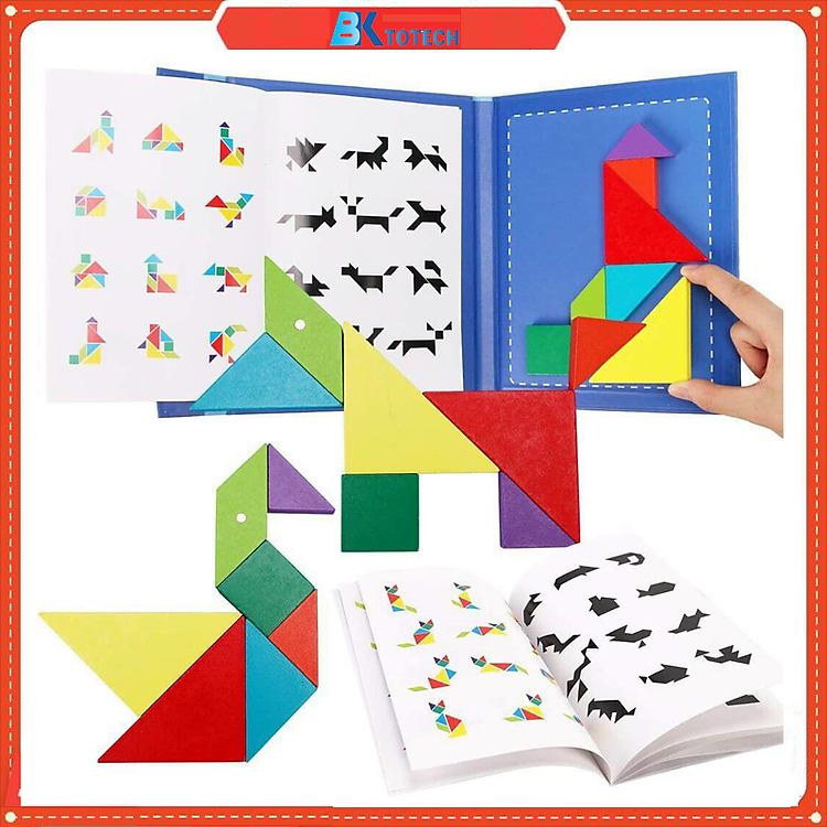 Tìm mua tại Avakids: Đồ chơi tangram nam châm sáng tạo - Ngập tràn khuyến mãi