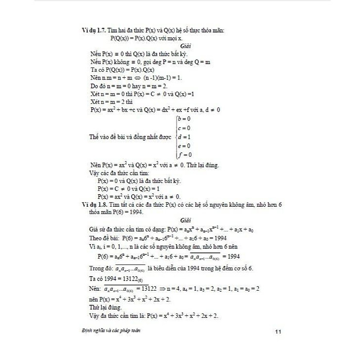 Chuyên Khảo Đa Thức - Bồi Dưỡng Học Sinh Giỏi Chuyên Toán - Ảnh 4