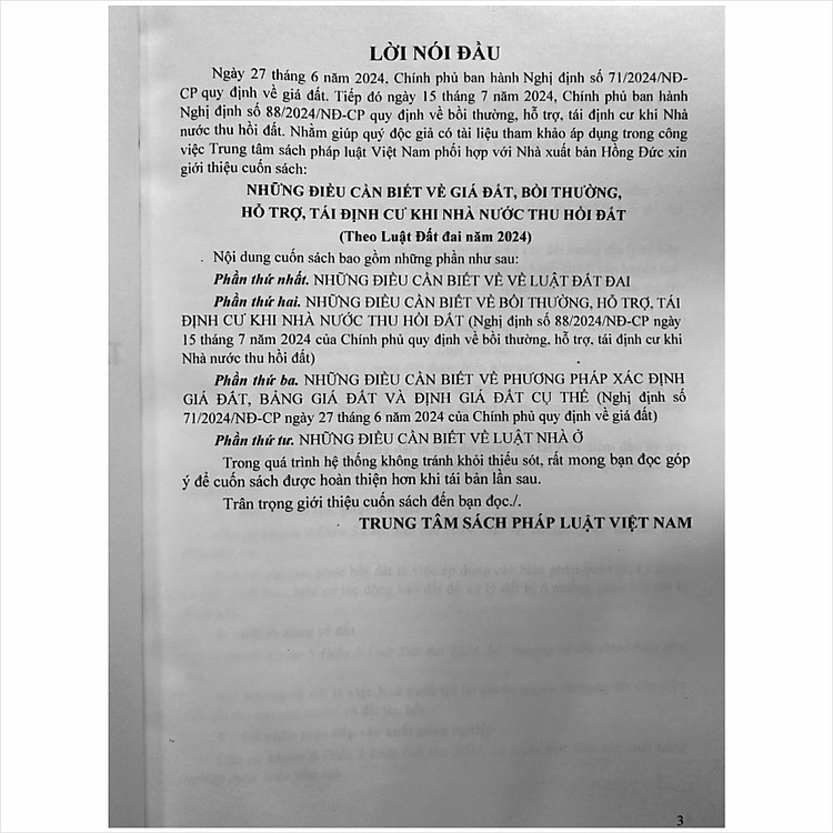 Những Điều Cần Biết Về Giá Đất, Bồi Thường, Hỗ Trợ, Tái Định Cư Khi Nhà Nước Thu Hồi Đất theo Luật Đất Đai năm 2024 - Ảnh 2