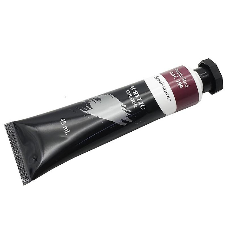 Tuýp Màu Acrylic 45 ml - Renaissance #199 (Purple Red) - Ảnh 4