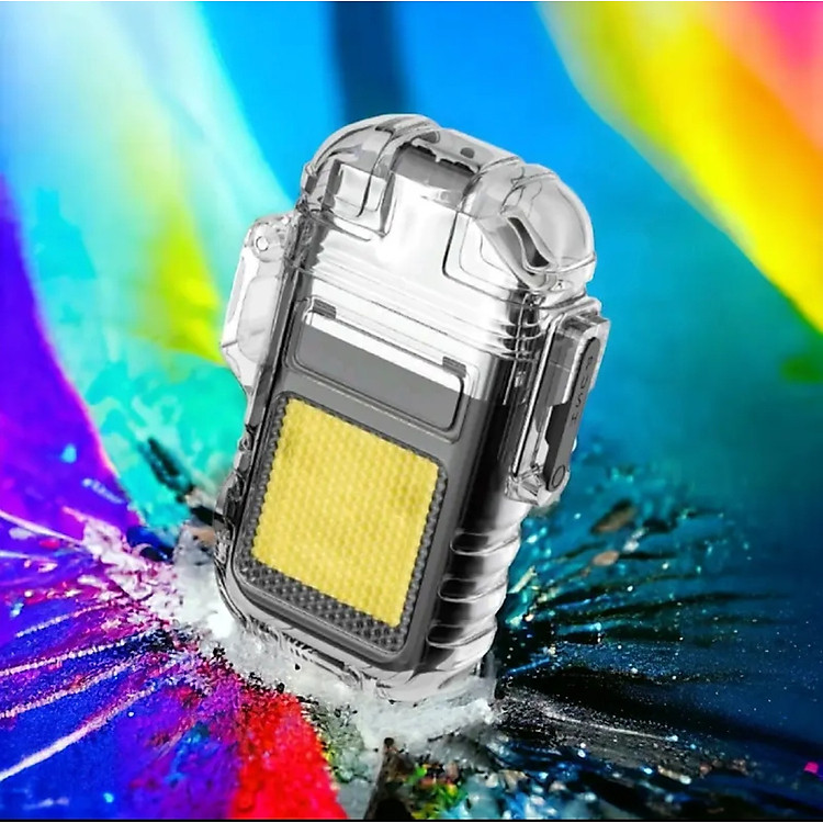 Bật Lửa Điện Cao Cấp 3 in 1 (Đèn Pin LED, Móc Khoá, Sạc Nhanh Type C, Chống Nước IPX6) - Ảnh 4