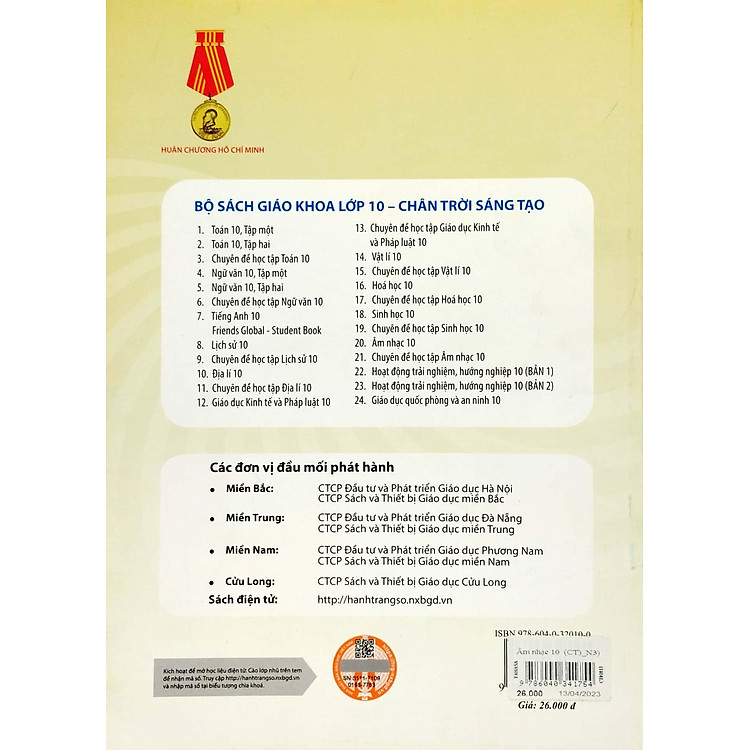 Âm Nhạc 10 (Chân Trời Sáng Tạo) (2023) - Ảnh 6