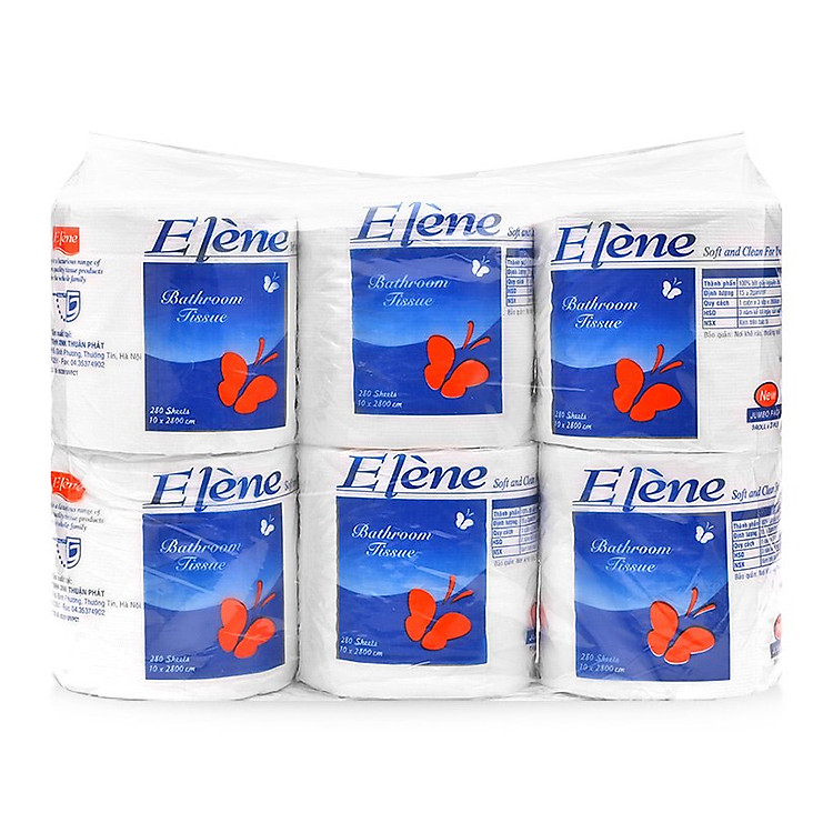 Giấy vệ sinh Elène gói 6 cuộn ( 3 lớp )