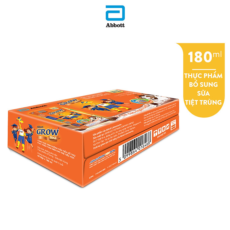 Thùng 48 Hộp Sữa Abbott Grow 180ml Chính hãng Tiết kiệm - Hình ảnh 3