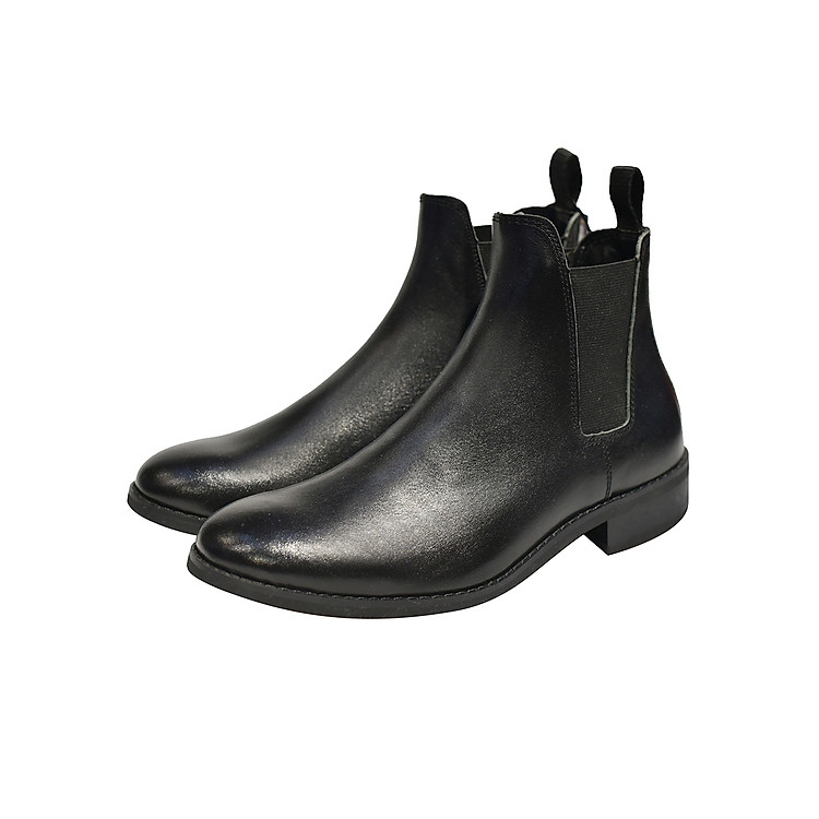 Giày Chelsea boot nam màu đen da trơn Revision 2