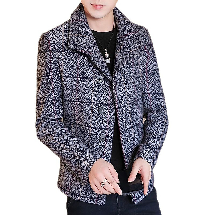 Áo khoác dạ nam trẻ trung dáng ngắn mới NAD106