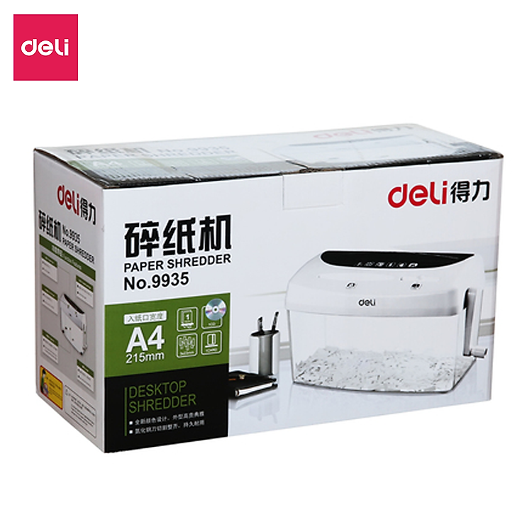 Máy Hủy Tài Liệu Mini Deli 9935 - Ảnh 6