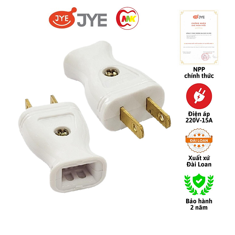 Phích cắm điện JY-7002 AC 250V 15A JYE - Hàng chính hãng