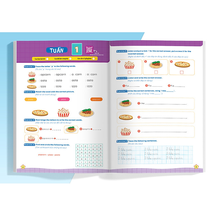 Phiếu Bài Tập Cuối Tuần Toán, Tiếng Việt, Tiếng Anh Lớp 2 - Ảnh 6