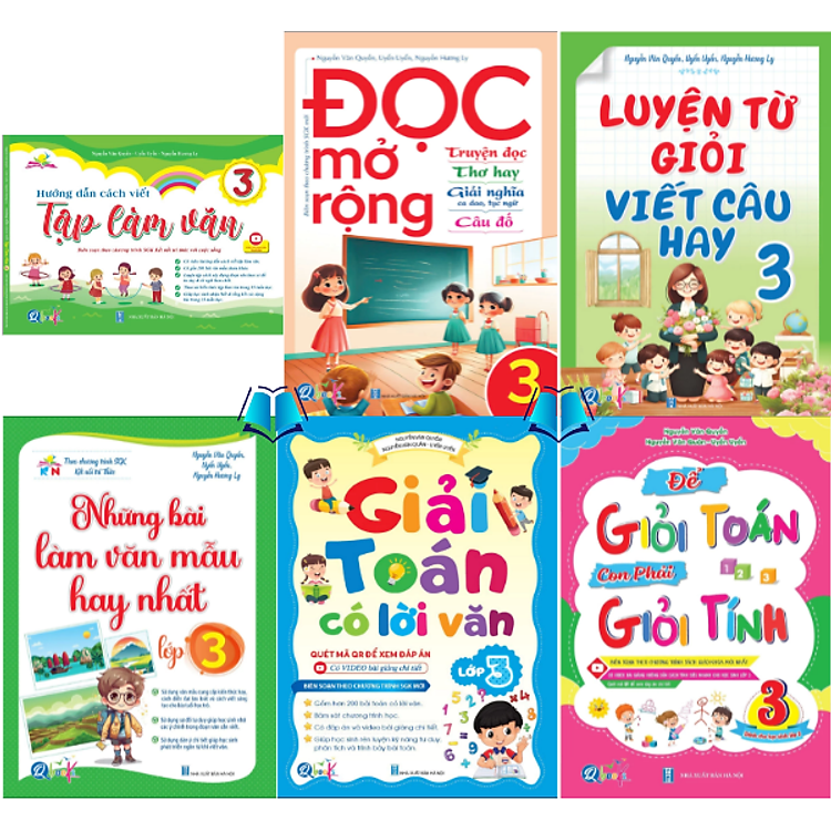 Sách - Bộ Sách Nâng Cao Lớp 3 - Đọc Mở Rộng, Giải Toán Có Lời Văn, Để Giỏi Toán, Luyện Từ Giỏi