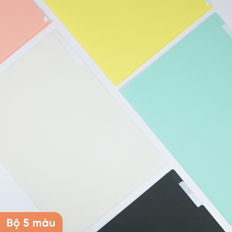 Bìa Lá 3 Ngăn Phân Trang A4 Silky (5 cái) - Ảnh 4