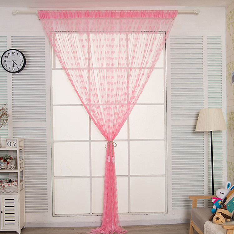 Rèm cửa trái tim lãng mạn