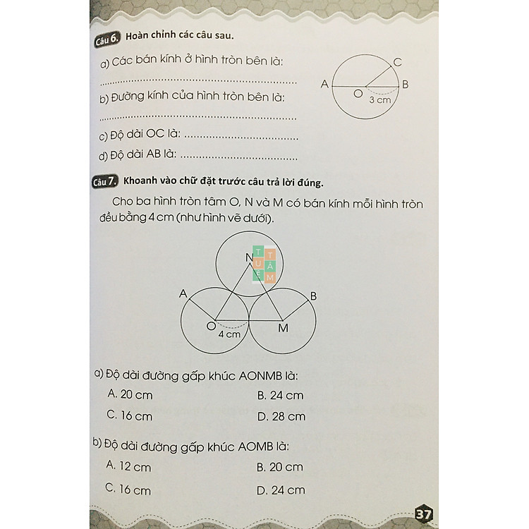 45 Đề Ôn Luyện và Kiểm Tra Toán 3 - Ảnh 5