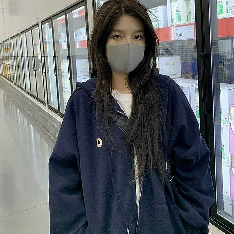 (HCM) ÁO KHOÁC NỈ DÂY KÉO CÓ MŨ LÓT LÔNG ẤM ÁP - GIỮ ẤM CHO CƠ THỂ , THỜI TRANG NỮ HOTTREND