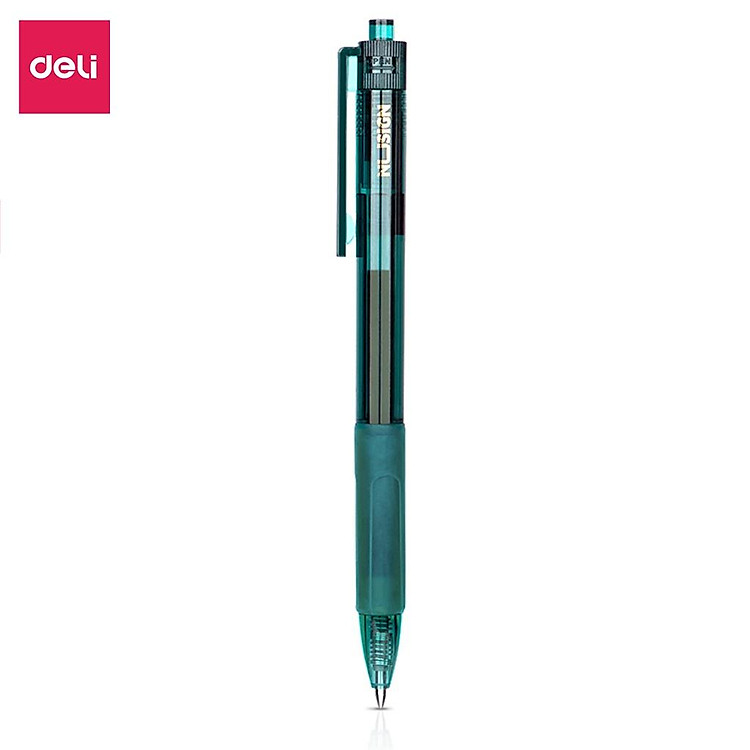 Bút Bi Nước Gel Màu Đen Ngòi 0.5mm Deli - Ảnh 2
