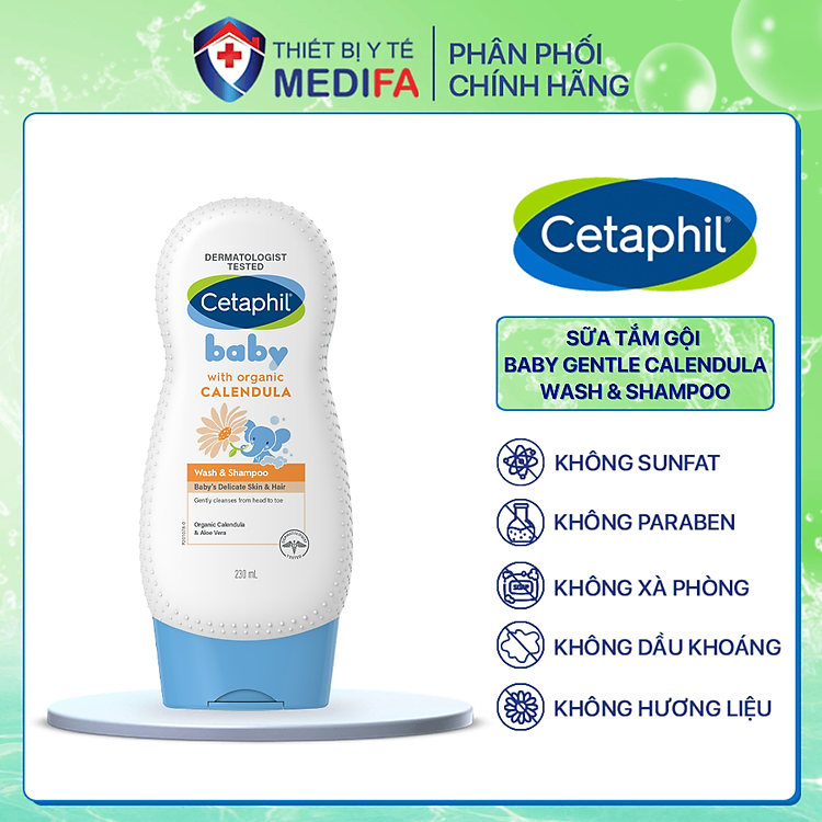 Sữa Tắm Gội Cetaphil Baby 230ml Chính hãng Tiết kiệm