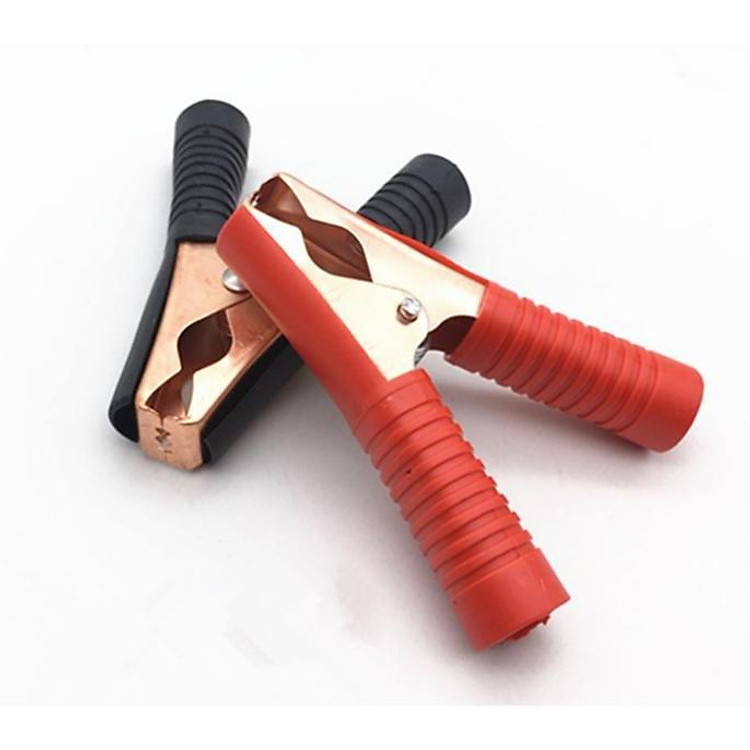 Bộ 02 Kẹp Cá Sấu 100A 92mm- Kẹp Ắc Quy - 02 cái