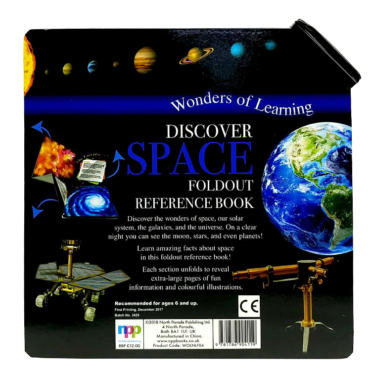 Wonders Of Learning - Discover Space Foldout Reference Book - Ảnh 3