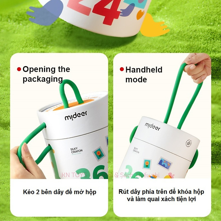 Bút Màu Sáp Lụa Mideer Silky Crayon (36 màu) - Ảnh 6
