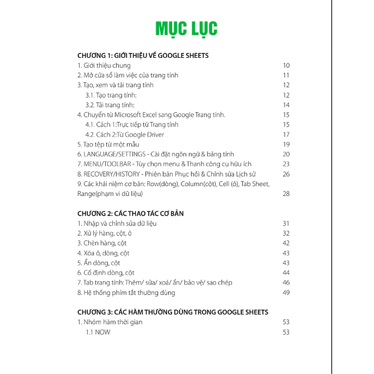Hướng Dẫn Thực Hành Google Sheets Từ Cơ Bản Đến Nâng Cao - Ảnh 5