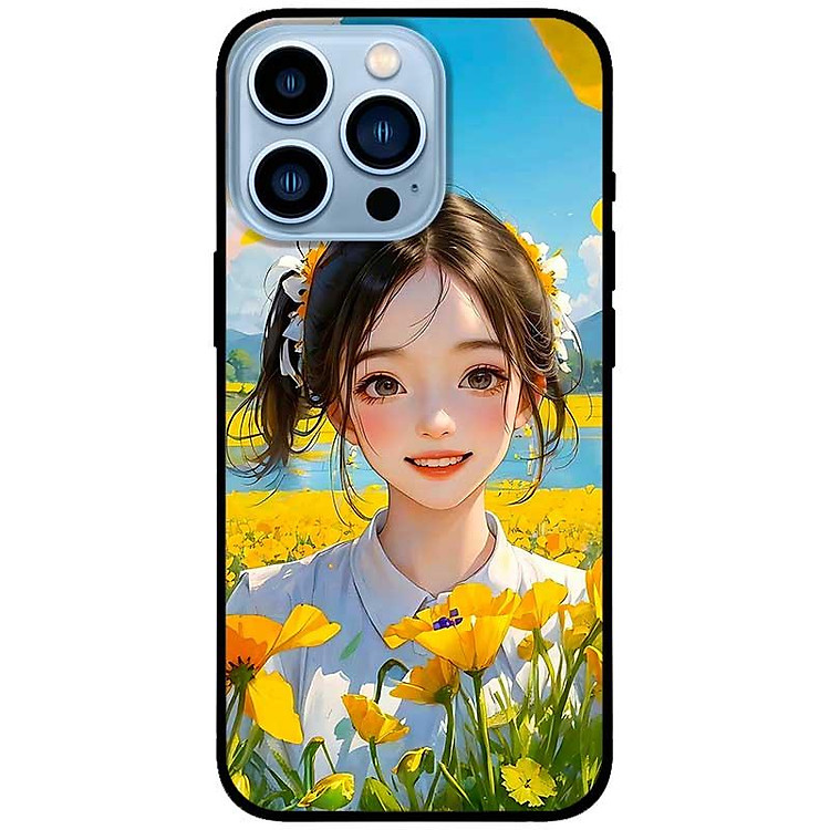 Ốp lưng dành cho Iphone 12 - 12 Pro - 12 Pro Max - 13 Mini - 13 - 13 Pro - 13 Pro Max - Cánh Đồng Hoa Vàng - Hàng Chính Hãng