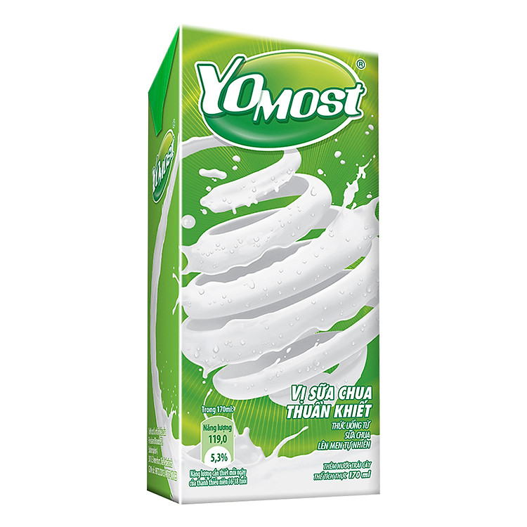 Sữa Chua Lên Men Tự Nhiên Yomost Vị Thuần Khiết (170ml)