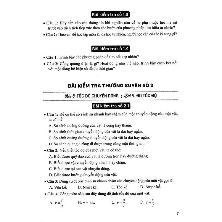 Đề Kiểm Tra, Đánh Giá Vật Lí Lớp 7 - Khoa Học Tự Nhiên - Bám Sát SGK Kết Nối Tri Thức Với Cuộc Sống - Ảnh 6