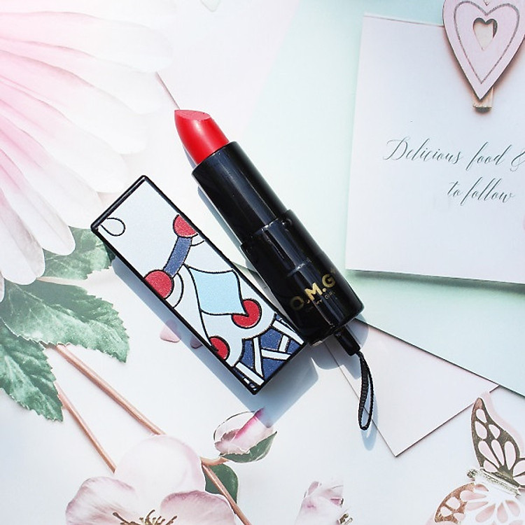 Son Lì O.M.G mềm mịn lâu trôi lên môi màu chuẩn, Son Chính Hãng OH MY GIRL dạng thỏi - có 10 màu son