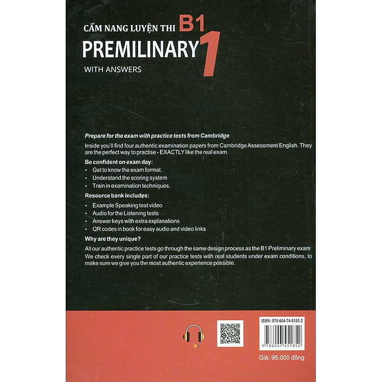 Cẩm Nang Luyện Thi B1 Preliminary 1 With Answers - Ảnh 7