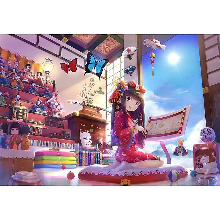 Bộ tranh xếp hình 330 mảnh - Cô Nàng Bươm Bướm Chính hãng Giá rẻ - Hình ảnh 2