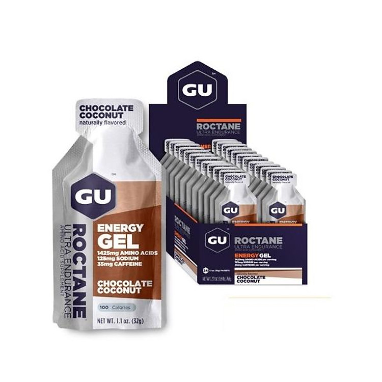 Gel Năng Lượng Gu Roctane Energy Vị Sô Cô La Dừa (24 Gói / Hộp)