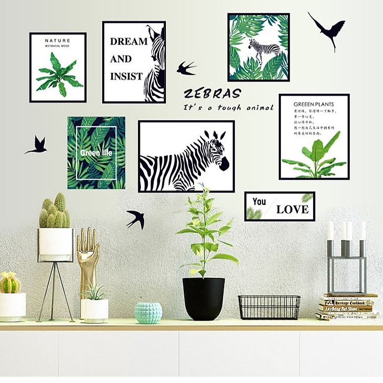 Tranh decal dán tường cao cấp thiên nhiên tươi trẻ