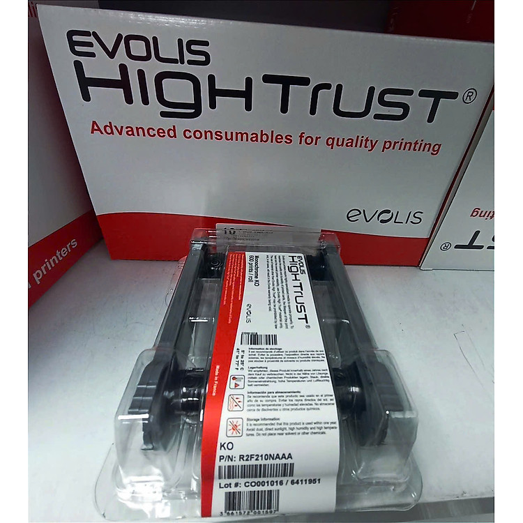 Ruy băng mực đen có phủ KO R2F210NAAA - Hàng Nhập Khẩu cho máy in