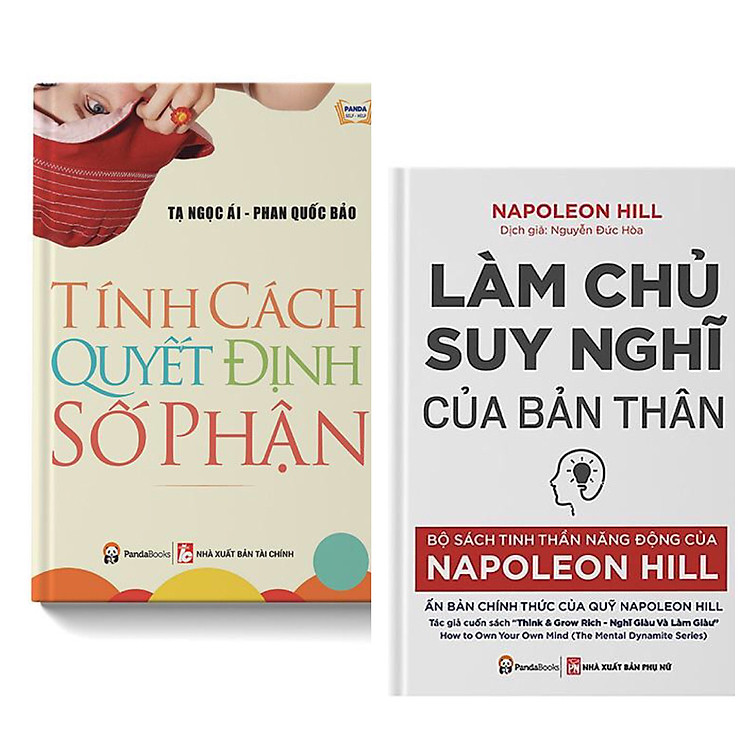 Combo Cẩm Nang Tư Duy Kĩ Năng Sống Thay Đổi Cuộc Đời Bạn: Tính Cách Quyết Định Số Phận (Tái Bản) + Làm Chủ Suy Nghĩ Của Bản Thân / Sách Hay Không Thể Bỏ Lỡ