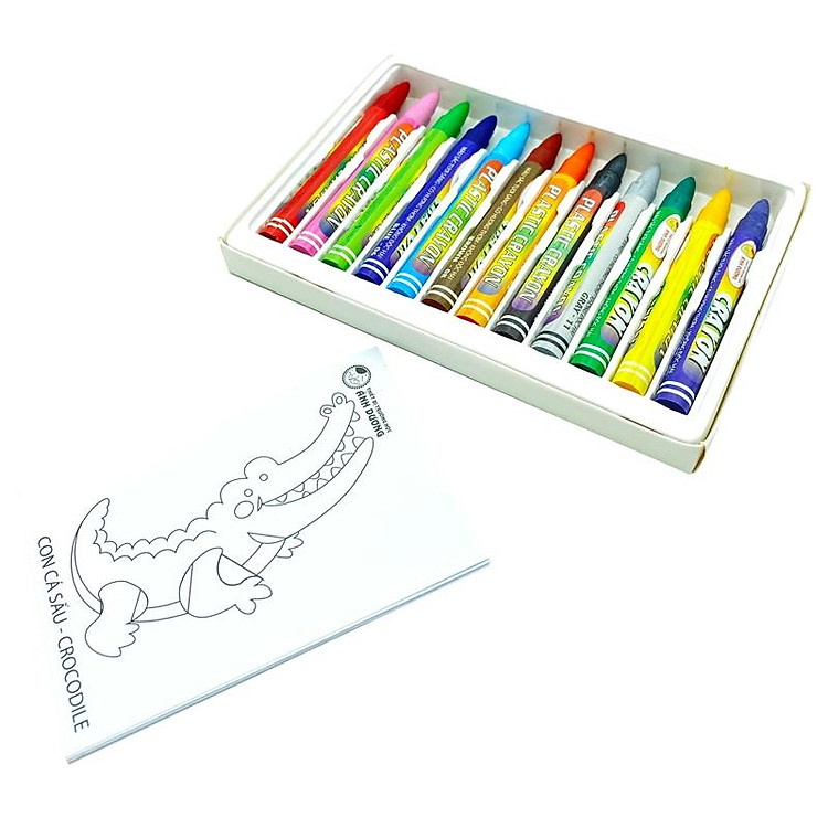 Bút Sáp Màu 12 Màu - Ảnh 3