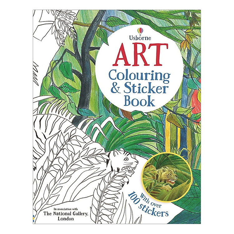 Sách tô màu Art Colouring And Sticker Book