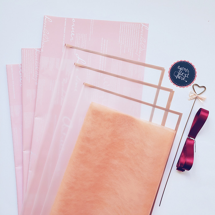 Combo Phụ Kiện Bó Hoa Giấy Gói Hoa Phối Lụa